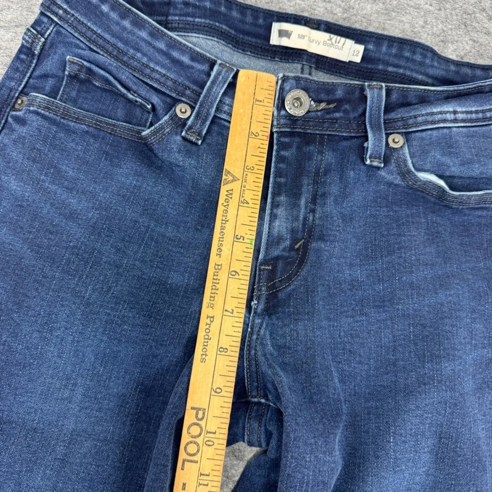 Levis 529 Curvy Bootcut Jeans Womens 12 Blue Denim W31 L32 Papertag Y2K‎